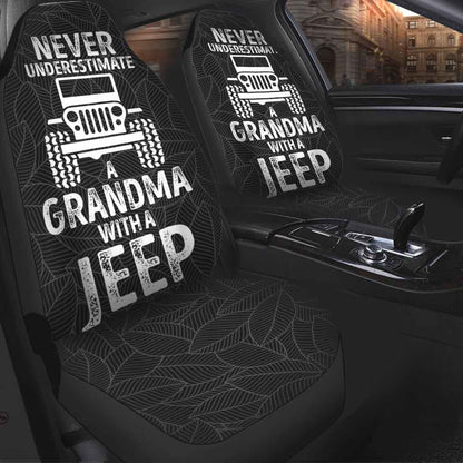 Never Underestimate Old Man With Jp Car - Seat Covers 1121