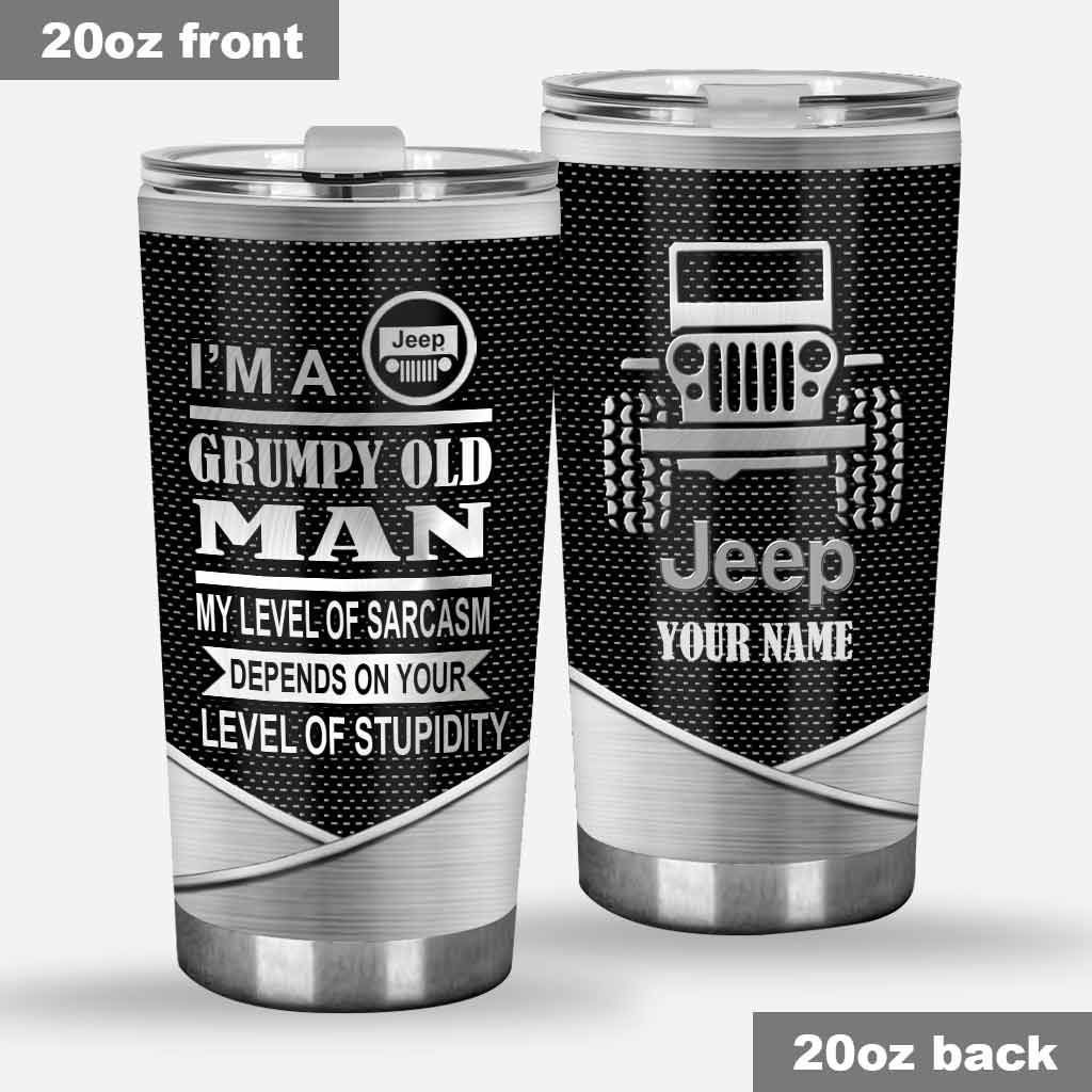 I'm A Grumpy Old Man - Personalized Car Tumbler