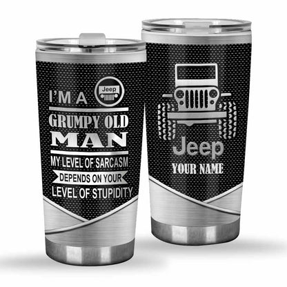 I'm A Grumpy Old Man - Personalized Car Tumbler