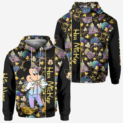 Magic Couple - Personalized Mouse All Over T-shirt and Hoodie