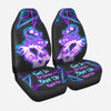 Get In Sit Down Shut Up Hold On - Nightmare Seat Covers With Leather Pattern Print