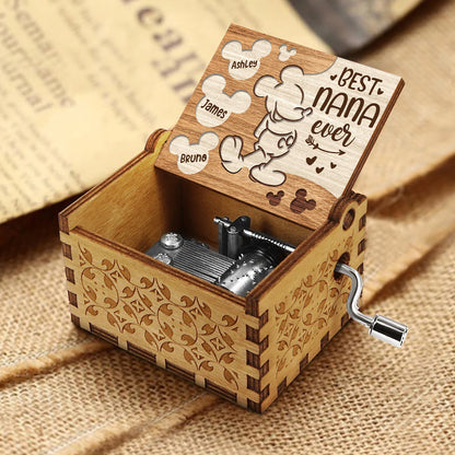 Best Grandma Ever - Personalized Grandma Hand Crank Music Box