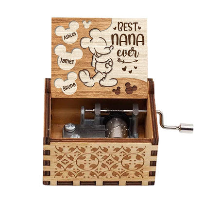 Best Grandma Ever - Personalized Grandma Hand Crank Music Box