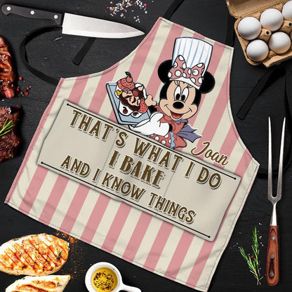 I Bake And I Know Things - Personalized Baking Apron