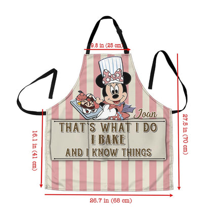 I Bake And I Know Things - Personalized Baking Apron