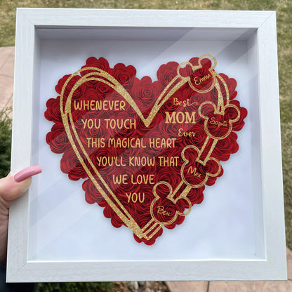 Best Nana Ever - Personalized Grandma Flower Shadow Box