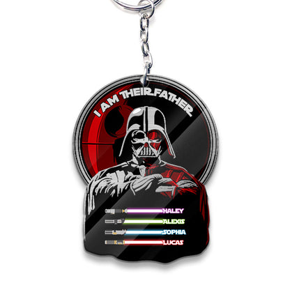 I Am Their Father - Personalized Keychain (Printed On Both Sides)