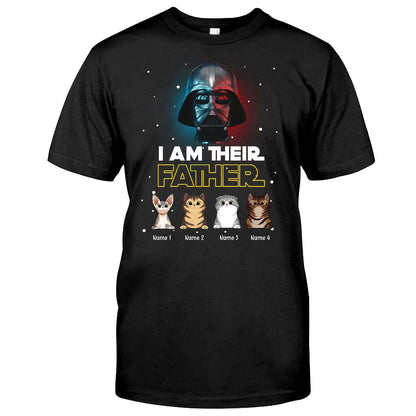 I Am Their Father - Personalized Father's Day Cat T-shirt and Hoodie