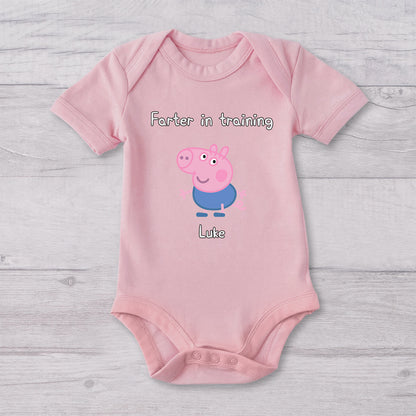 Best Farter Ever - Personalized Pink Pig T-shirt And Baby Onesie