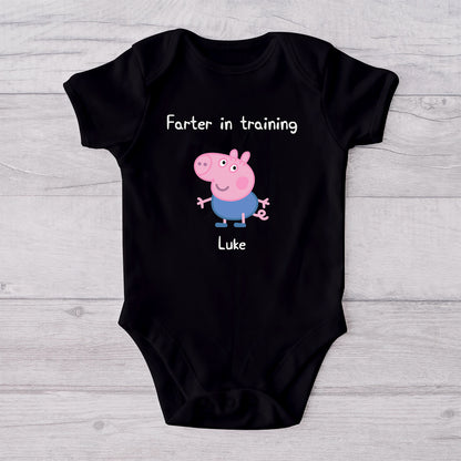 Best Farter Ever - Personalized Pink Pig T-shirt And Baby Onesie