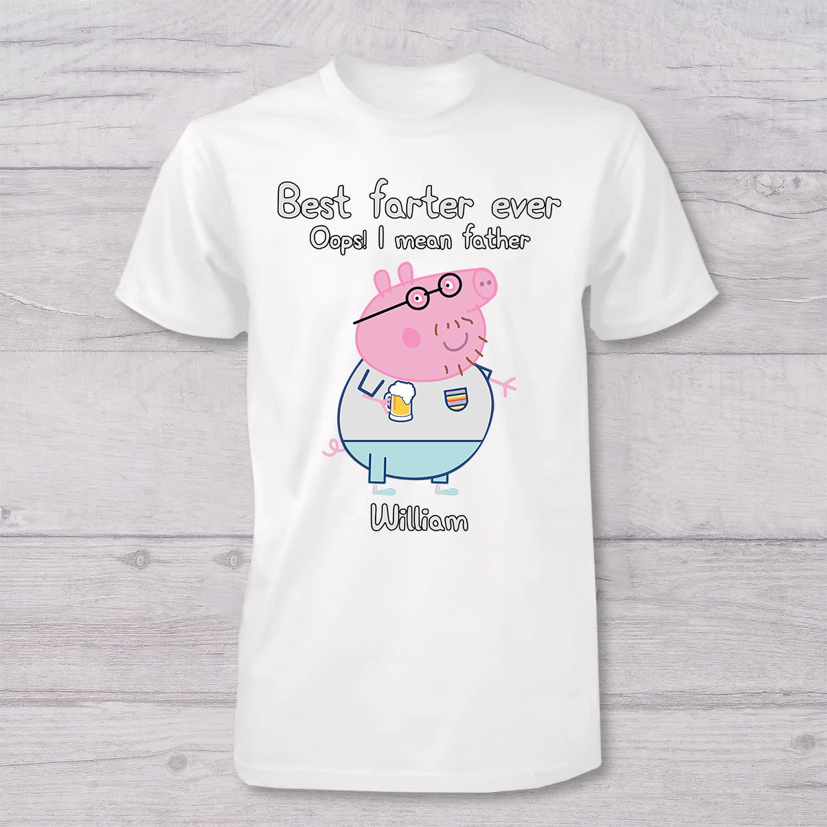 Best Farter Ever - Personalized Pink Pig T-shirt And Baby Onesie