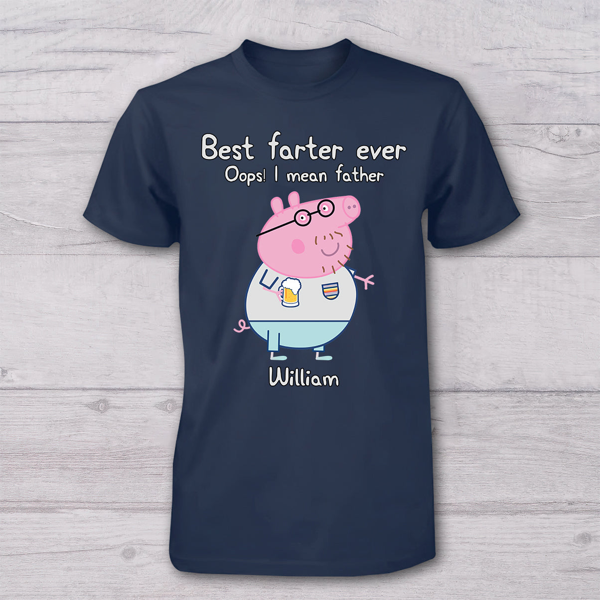 Best Farter Ever - Personalized Pink Pig T-shirt And Baby Onesie