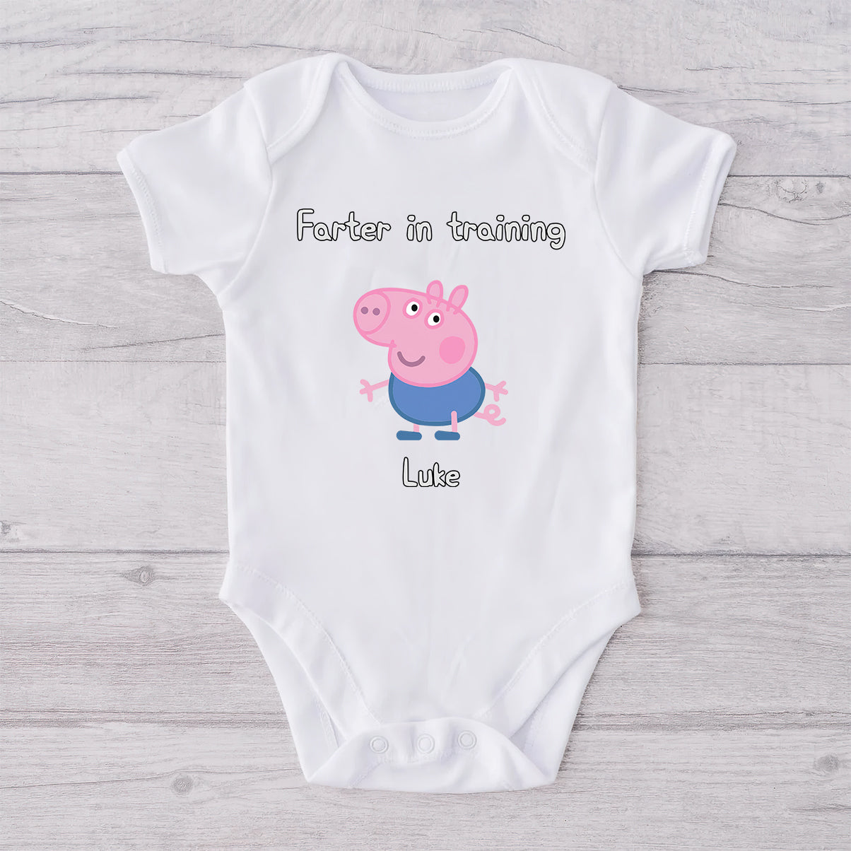 Best Farter Ever - Personalized Pink Pig T-shirt And Baby Onesie