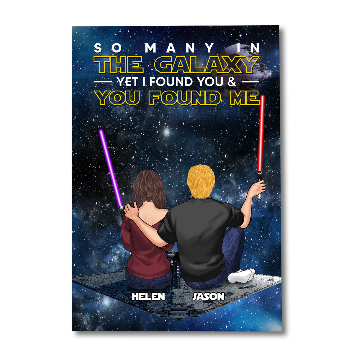 So Many In The Galaxy - Personalized The Force Canvas and Poster