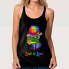 Love Is Love - LGBT Support Cross Tank Top