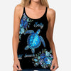Salty Lil&#39; Beach -Turtle Cross Tank Top