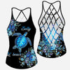 Salty Lil&#39; Beach -Turtle Cross Tank Top