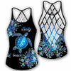 Salty Lil&#39; Beach -Turtle Cross Tank Top