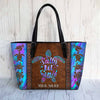 Salty Lil&#39; Beach - Turtle Personalized Leather Tote Bag