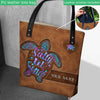Salty Lil&#39; Beach - Turtle Personalized  Tote Bag