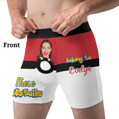 These Poke Balls Belong To Me - Personalized Monster Trainer Men Boxer Briefs