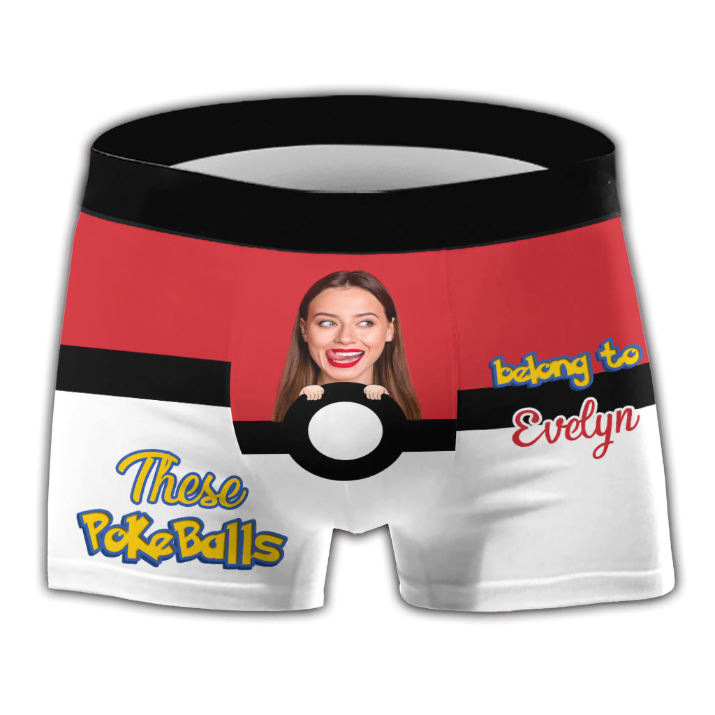 These Poke Balls Belong To Me - Personalized Monster Trainer Men Boxer Briefs