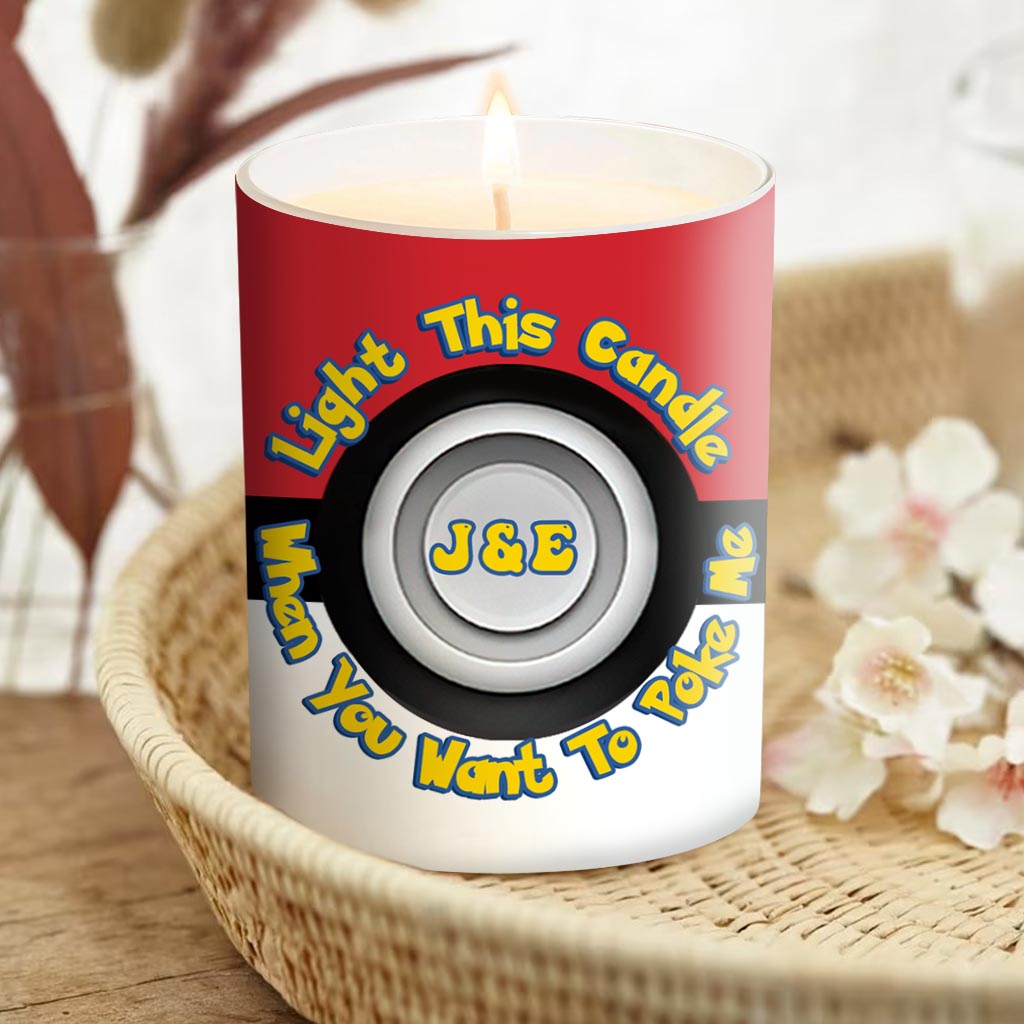 Light This Wick - Personalized Monster Trainer Candle With Wooden Lid