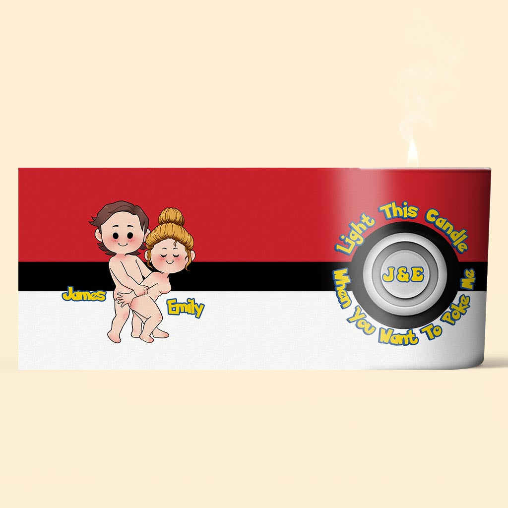 Light This Wick - Personalized Monster Trainer Candle With Wooden Lid