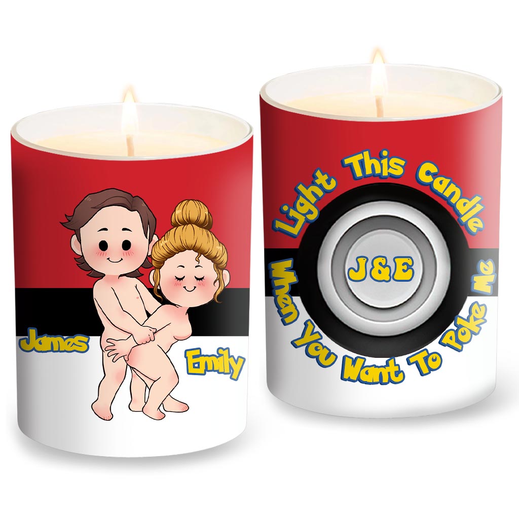 Light This Wick - Personalized Monster Trainer Candle With Wooden Lid