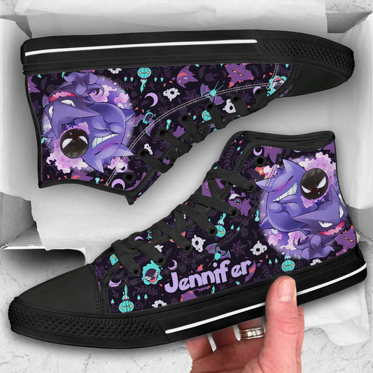 Purple Monsters - Personalized Monster Trainer High Top Shoes