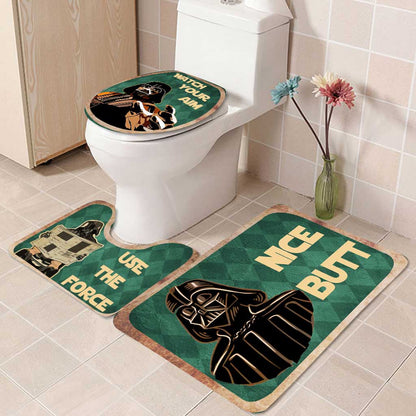 Use The Force - 3 Pieces Bathroom Mats Set