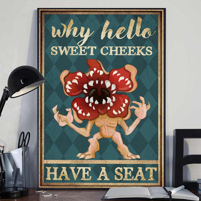 Why Hello Sweet Cheeks - Stranger Things Canvas And Poster