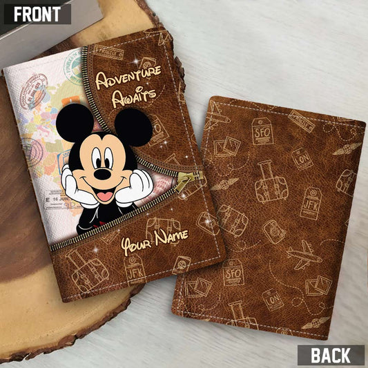 Adventure Await - Personalized Travelling Passport Holder