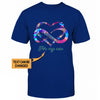 I Wear Blue - Autism Awareness Personalized T-shirt And Hoodie