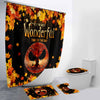 Most Wonderful Time Of The Day Autumn Leaf Nightmare - Fall Nightmare Bathroom Curtain &amp; Mats Set