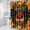 Most Wonderful Time Of The Day Autumn Leaf Nightmare - Fall Nightmare Bathroom Curtain &amp; Mats Set