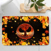Most Wonderful Time Of The Day Autumn Leaf Nightmare - Fall Nightmare Bathroom Curtain &amp; Mats Set