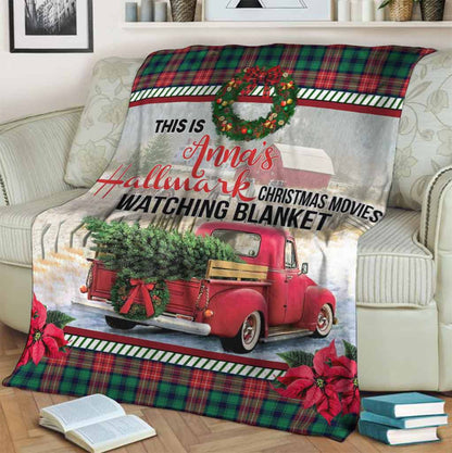 Christmas Movies Watching - Personalized Blanket