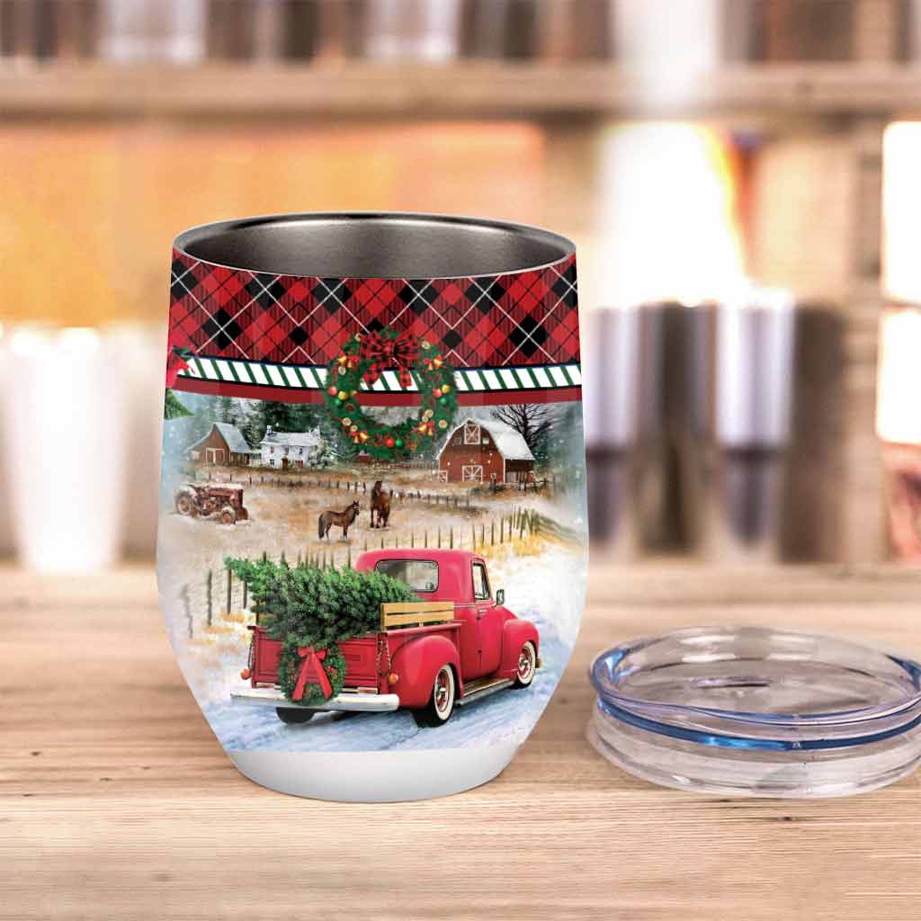 Christmas Movies Watching - Personalized Wine Tumbler