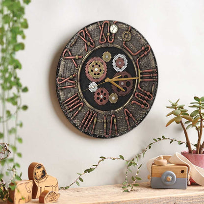 Gear Clock - Steampunk Wall Clock