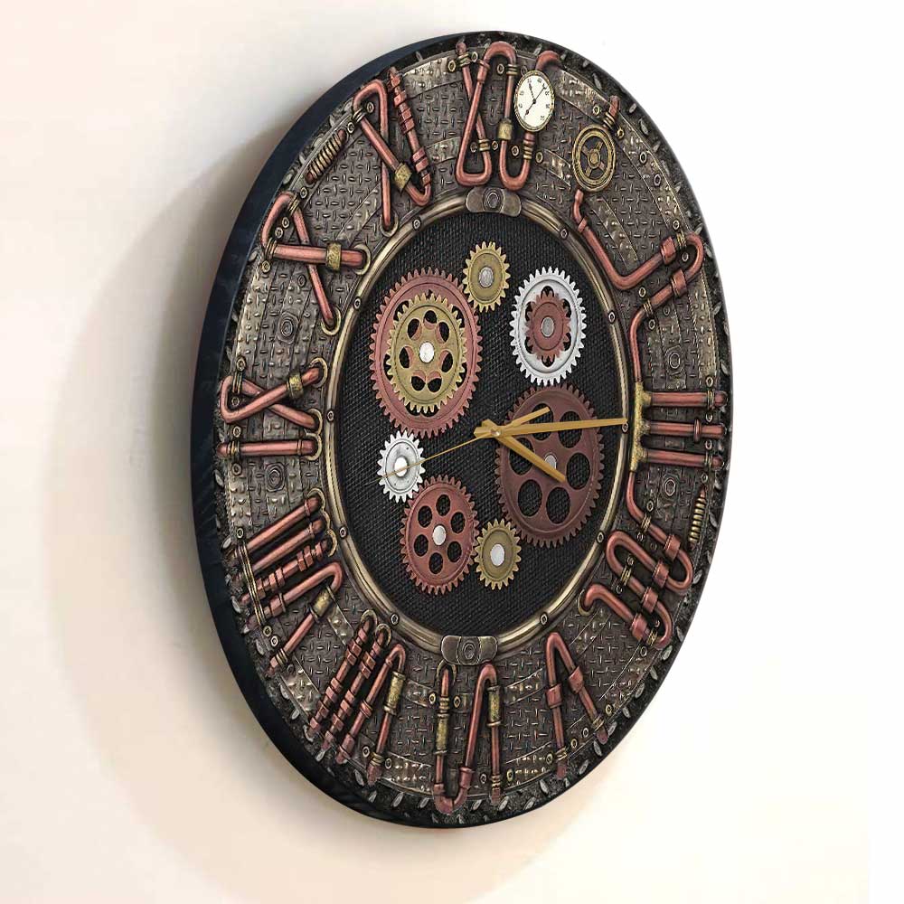 Gear Clock - Steampunk Wall Clock