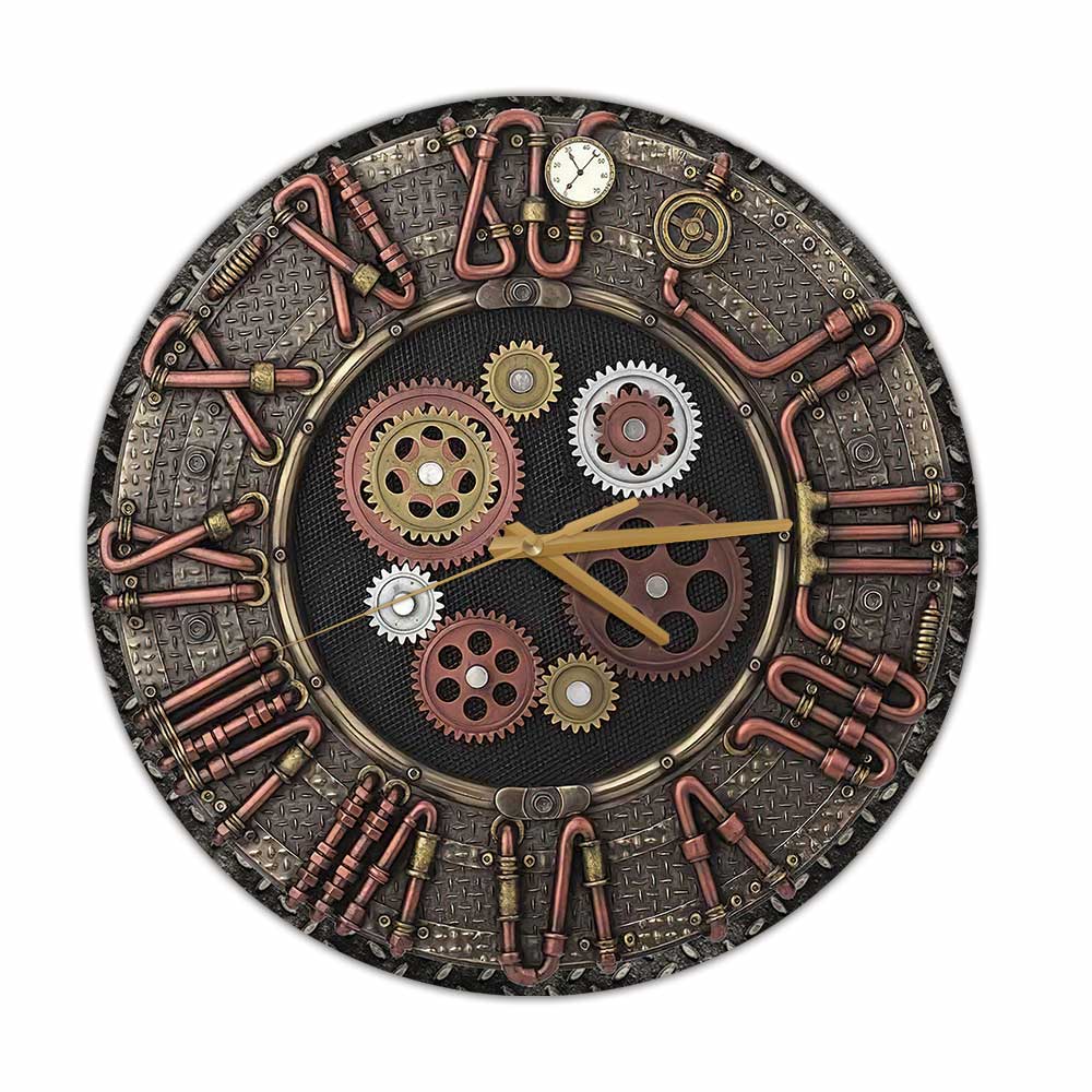 Gear Clock - Steampunk Wall Clock