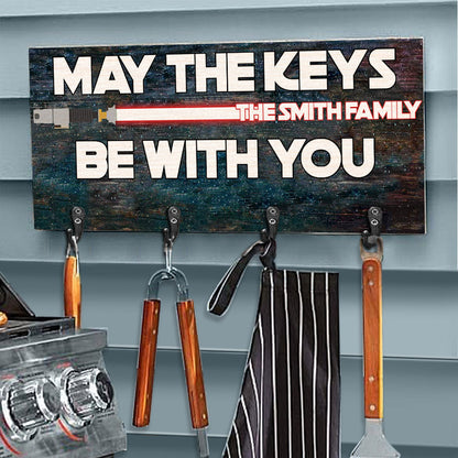 May The Keys Be With You - Personalized The Force Key Rack