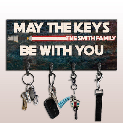 May The Keys Be With You - Personalized The Force Key Rack