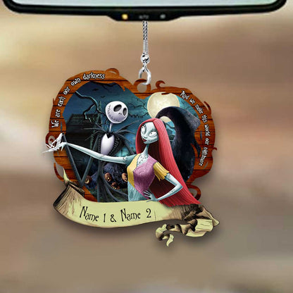 We Are Each Our Own Darkness - Personalized Nightmare Car Ornament (Printed On Both Sides)