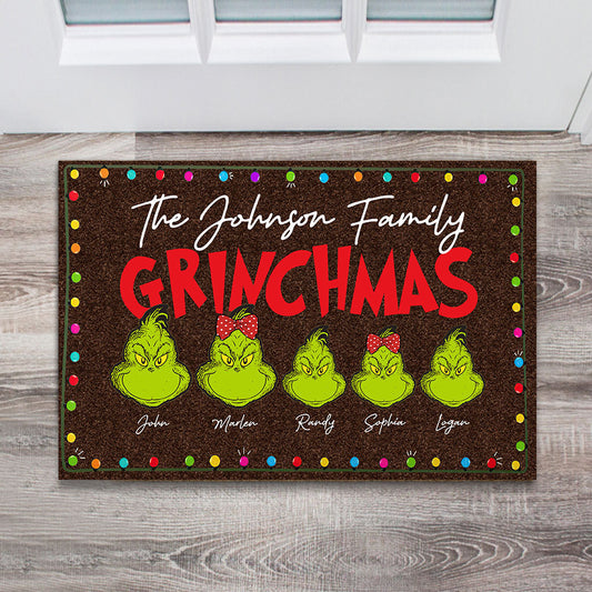 Merry Christmas - Personalized Christmas Stole Christmas Doormat