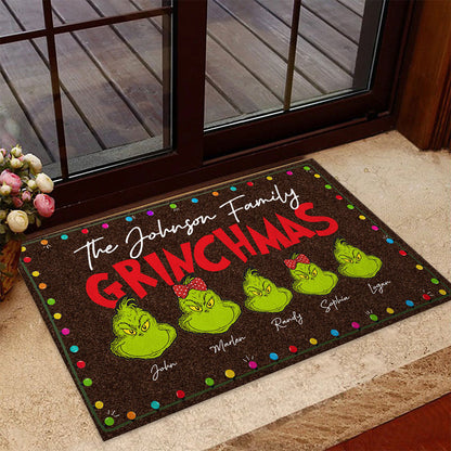 Merry Christmas - Personalized Christmas Stole Christmas Doormat