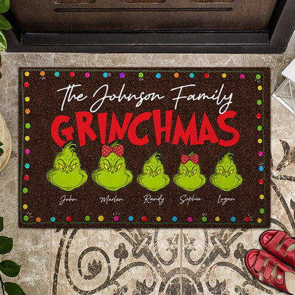 Merry Christmas - Personalized Christmas Stole Christmas Doormat