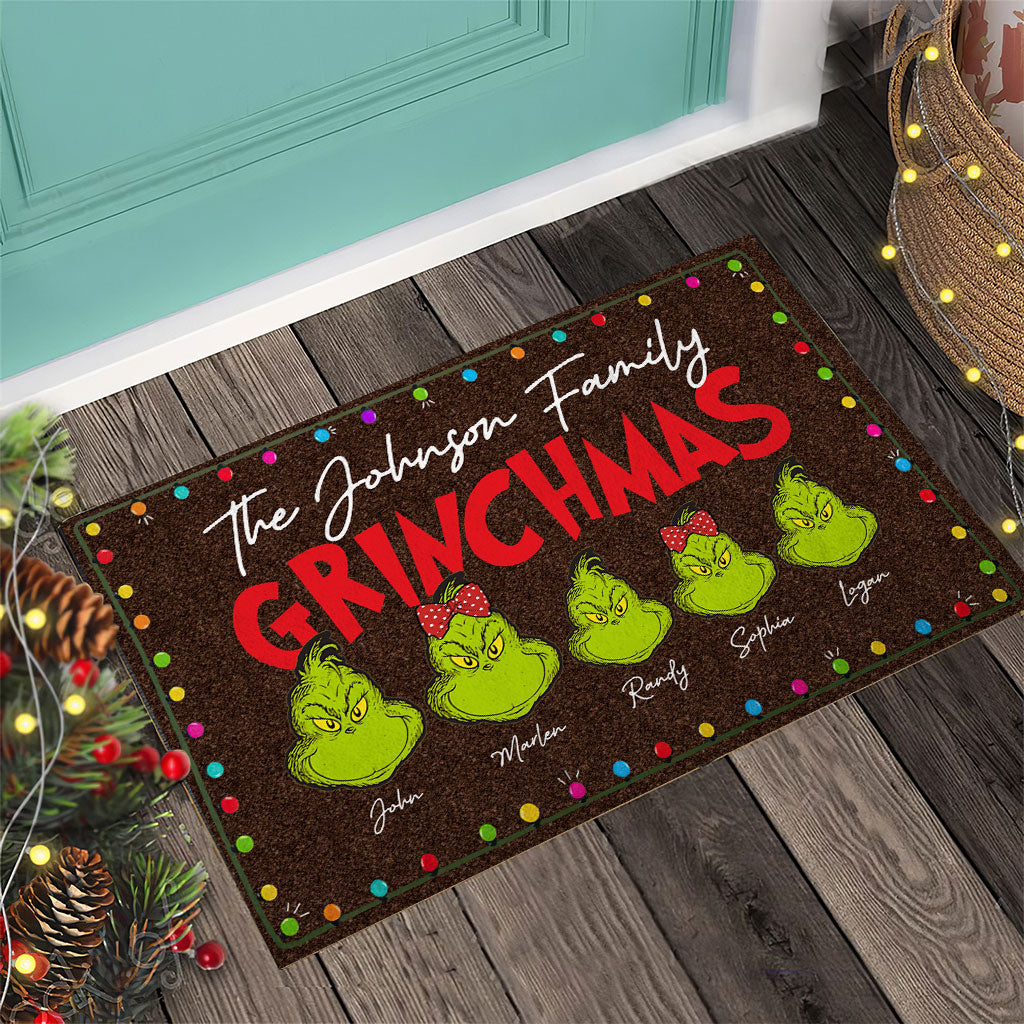 Merry Christmas - Personalized Christmas Stole Christmas Doormat