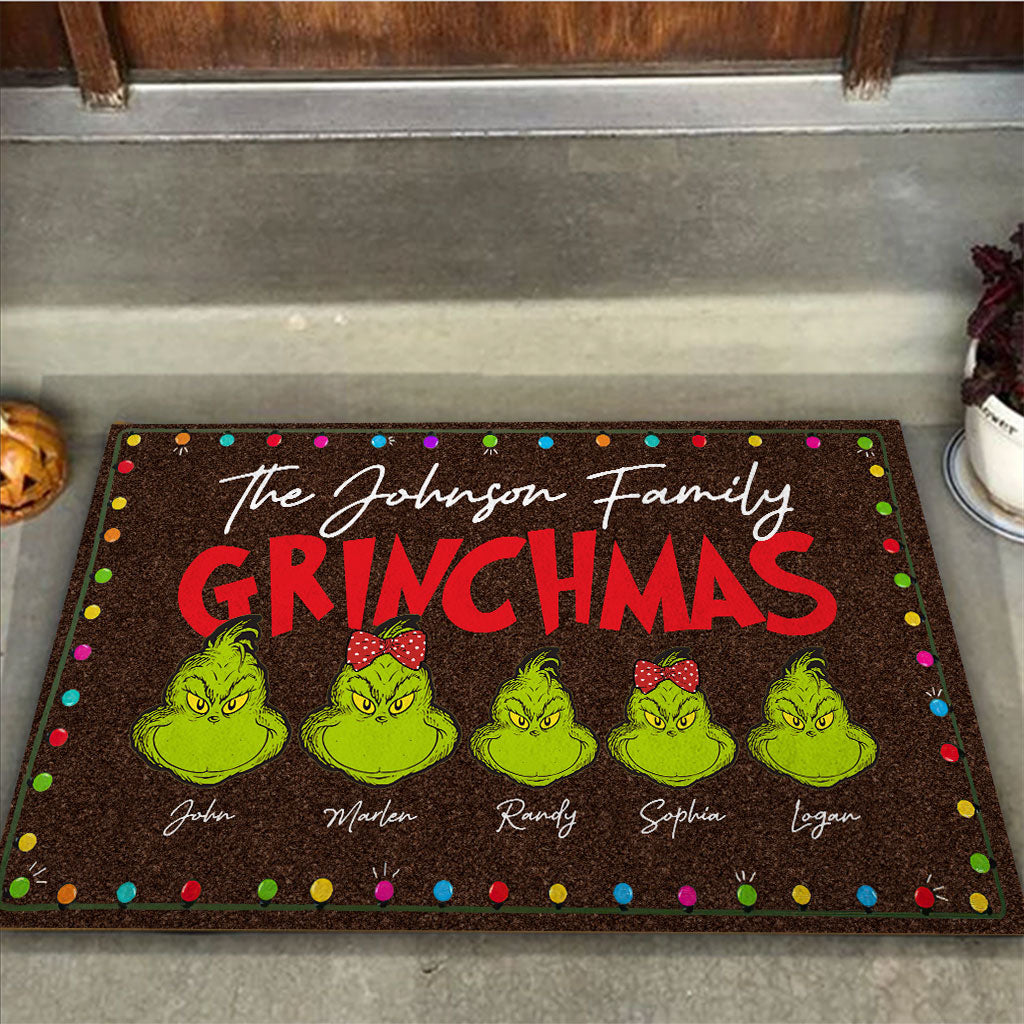 Merry Christmas - Personalized Christmas Stole Christmas Doormat